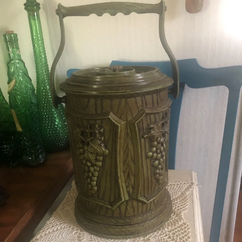 Vintage Ice Bucket with Handle